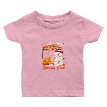 Discover Dog Bichon Frise Just A Girl Who Loves Bichon Frise Dog Thanksgiving Baby T-shirts