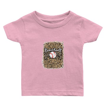 Discover Baseball Gift Softball Baseball Mom Leopard Baby T-shirts Mothers Day 3 3 Baby T-shirts
