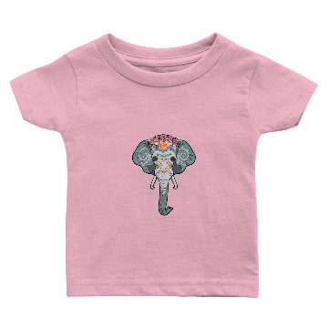 Discover Elephants Lover Sugar Skull Baby T-shirts