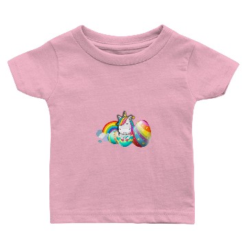 Discover Unicorns Easter Unicorns Cute Bunny Rainbow Easter Eggs For Men Women Baby T-shirts