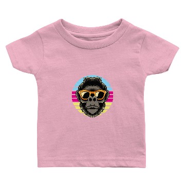 Discover Monkey Lover Gorilla With Sunglasses Great Ape Monkey Funny Animal Baby T-shirts
