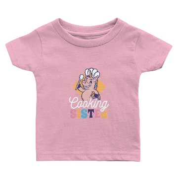 Discover Unicorns Cooking Unicorns Sister for Sibling Baby T-shirts