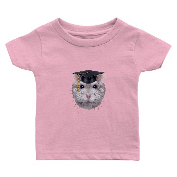 Discover Hamsters Sapphire Dwarf Hamster in University Academic Cap Baby T-shirts