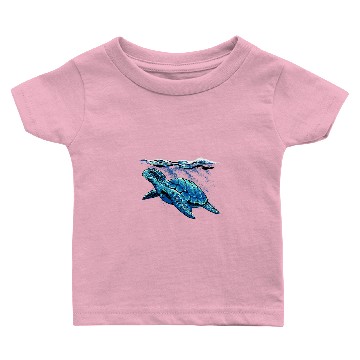 Discover KV9 Turtle Hand painted turtle Baby T-shirts