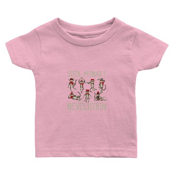 Discover Monkey Lover Sock Monkey Revolution vintages Distressed Monkeys Santa Hat Baby T-shirts