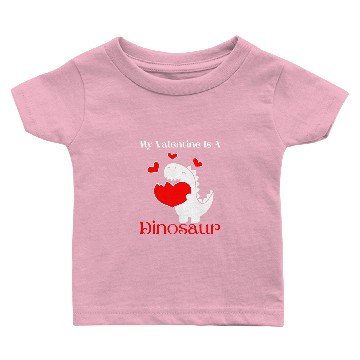 Discover Dinosaur Dino My Valentine Is A Dinosaur Funny Reptile Valentines Boys Son Baby T-shirts