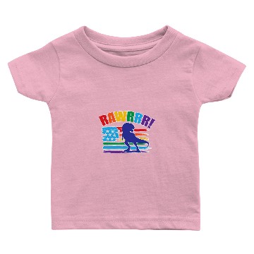 Discover Dinosaur Dino Pride Parade Dinosaur Rawr Plus Size Graphic Baby T-shirts