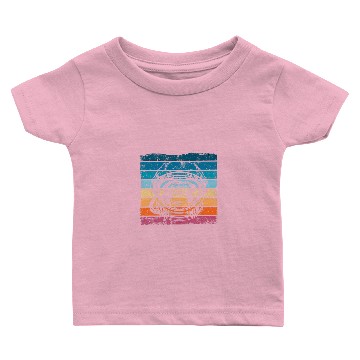 Discover Monkey Lover with Astronauts Helmet Retro Vintage Baby T-shirts