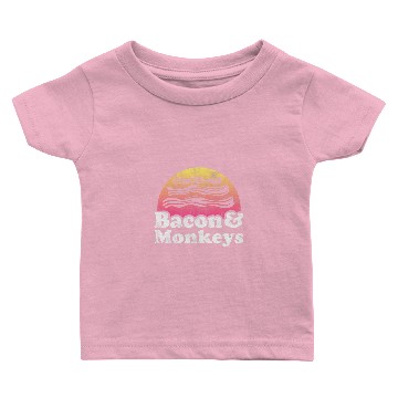 Discover Monkey Lover Bacon and Monkeys or Monkey Baby T-shirts