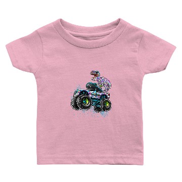 Discover Dinosaur Dino Dino Skull Day of the Deads Monster Truck Dinosaur Sugar Skull Boys Baby T-shirts