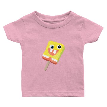 Discover Sponge Popsicle Design Sticker - Spongebob - Baby T-shirts