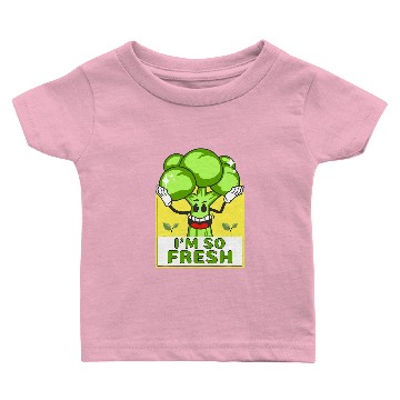 Discover Funny Broccoli So Fresh Broccoli Gift Vegetable Joke Baby T-shirts
