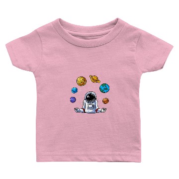 Discover Astronauts Juggle Astronaut Baby T-shirts