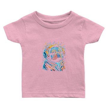 Discover Astronauts Galactic Pugstronaut Adorable Space Pug Adventure Graphic Baby T-shirts