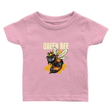 Discover Bee Beekeeping Queen Bee Honey Bee With Crown Queen Beekeeper 449 Beekeeper Baby T-shirts