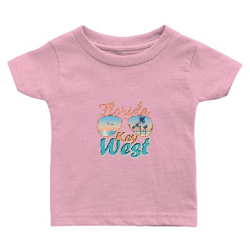 Discover Florida Key West Summer Key West Beach Vacation Baby T-shirts