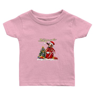 Discover Cattle Cow Christmas Tree Light Decoration Candy Cane xmass Santa 463 Baby T-shirts