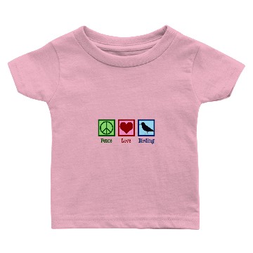 Discover Cute Bird Watcher Peace Love Birding Baby T-shirts