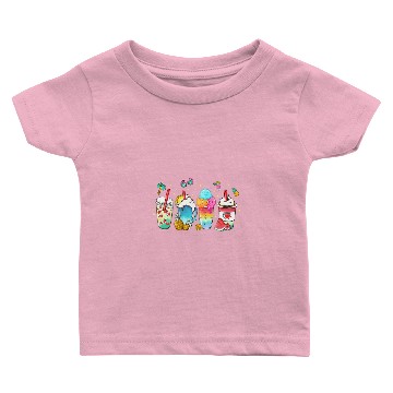 Discover CF Coffee Drinks Coffee Watermelon pineapples Cream Baby T-shirts