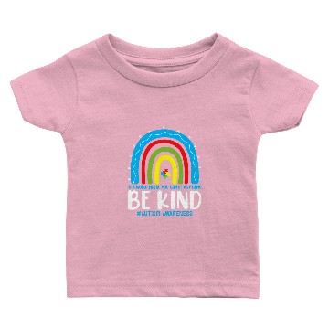Discover Autistic Be Kind Autism Awareness Rainbow Leopard Choose Kindness Baby T-shirts