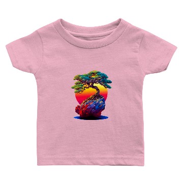 Discover Bonsai Tree Sunset Baby T-shirts