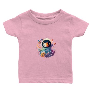 Discover Cat Paws Astronaut Outer Space Kitty on Galaxy Cat Lover 3 Baby T-shirts