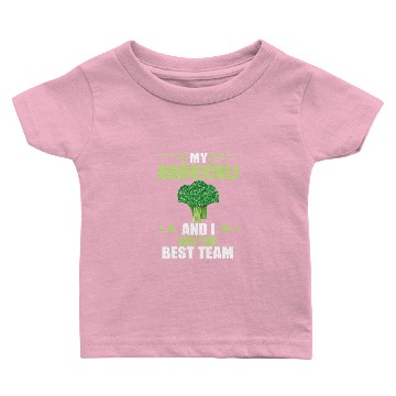 Discover bests Broccoli Team Veggie Funny Broccoli Healthy Vegetable Baby T-shirts