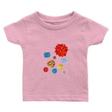Discover Astronomy Lover Space Science Galaxy Planets Solar System 5 Baby T-shirts