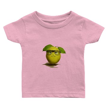 Discover Grumpy Lemon Nerdy Lemon Face Baby T-shirts