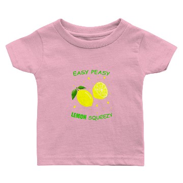 Discover Cute EASY PEASY LEMON SQUEEZY Fun Summertime LEMONADE Lover Baby T-shirts