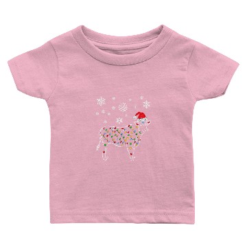 Discover Cattle Cow Christmas Light Tree xmass Snow Lover 4 Baby T-shirts