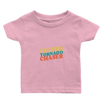Discover Future Tornado Chaser Funny Retro Storm Chasing Meteorology Baby T-shirts