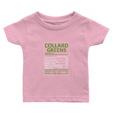 Discover Funny Collard Greens Nutrition Matching Thanksgiving Baby T-shirts