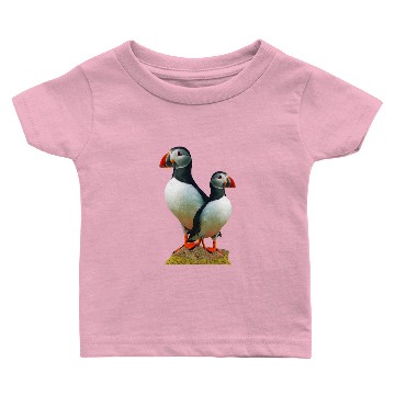 Discover LetterTrunk Puffin Bird Beach Birding Baby T-shirts