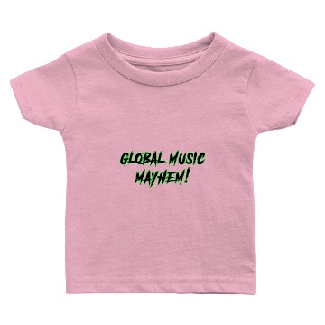 Discover Global Music Mayhem Text Logo Baby T-shirts