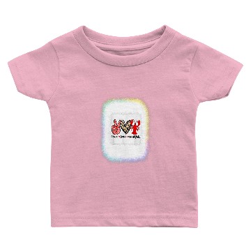 Discover Crawfishs Bleached Peace Love Crawfish Leopard Crawfish Seaso Bleached Baby T-shirts