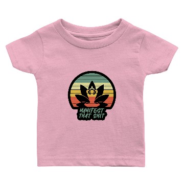 Discover Funny Manifest That Shit vintages Meditation Gift Baby T-shirts