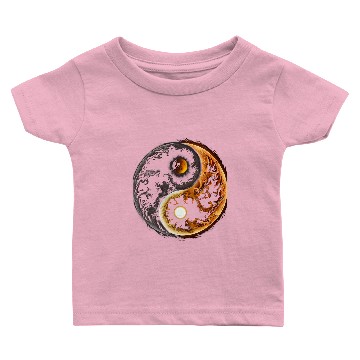 Discover Meditation Yin Yang Sun Moon Graphic Baby T-shirts