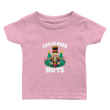 Discover Crack Deez Nuts Nutcracker Funny Christmas Family Baby T-shirts