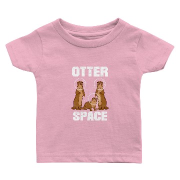 Discover Otters Space for a Astronaut Fan Astronomy Solar System Baby T-shirts