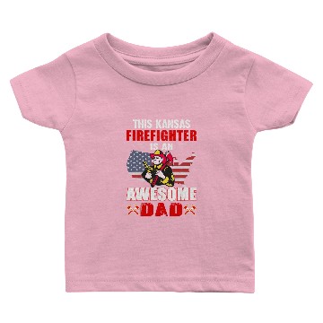 Discover Red Line American Flag Cool Firefighter Plus Size 3 Baby T-shirts
