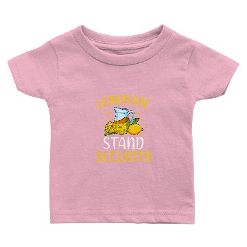 Discover Lemonade Crew Citrus Summer Lemonade Stand Security Baby T-shirts