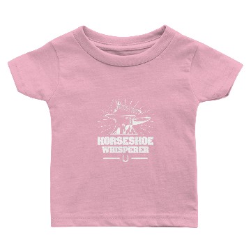 Discover Funny Horse Horseshoe Whisperer Blacksmith Forge 3 Baby T-shirts