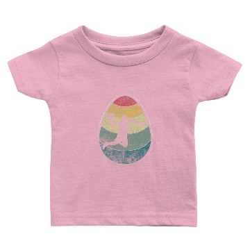 Discover Retro vintages Dodgeball Egg Happy Easter Day Gift Baby T-shirts