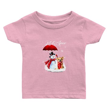 Discover Chihuahuas Let It Snow Chihuahua And Snowman Merry Christmas xmass 485 Chihuahua Dog Baby T-shirts
