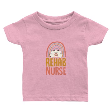Discover Nursing Rehab nurses Boho Bohemian Rainbow Nursing School Baby T-shirts
