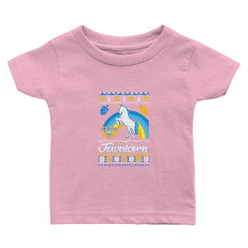 Discover Unicorns Pony Funny Ugly Hanukkah Christmas Unicorns Jewnicorn Baby T-shirts