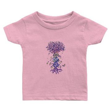 Discover Tree of Life Genetic DNA Conservation Biology Bonsai Baby T-shirts