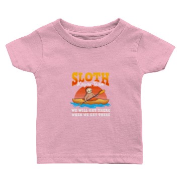 Discover Sloth Gift Kayak Sloth Kayaking Gift Baby T-shirts