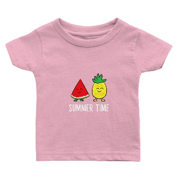Discover Watermelon pineapples Summer Time Vacation Fruits Watermelon Baby T-shirts